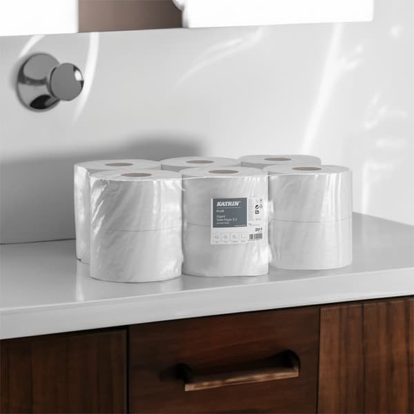 Toalettpapper 2w PLUS vit cellulosa 12-pack