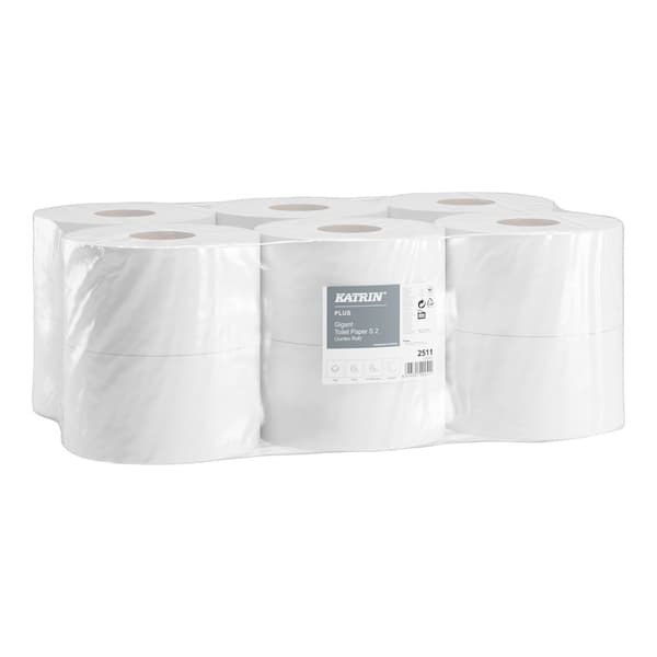 Toalettpapper 2w PLUS vit cellulosa 12-pack