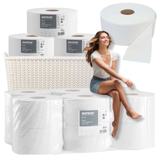 Toalettpapper 2w PLUS vit cellulosa 12-pack