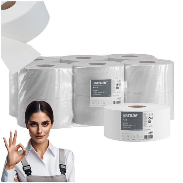 Toalettpapper 2w PLUS vit cellulosa 12-pack