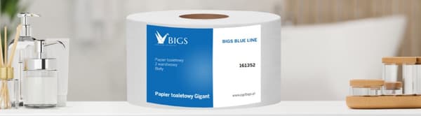 BIGS BLUE toiletpapir, 65% hvidhed, 12 stk.