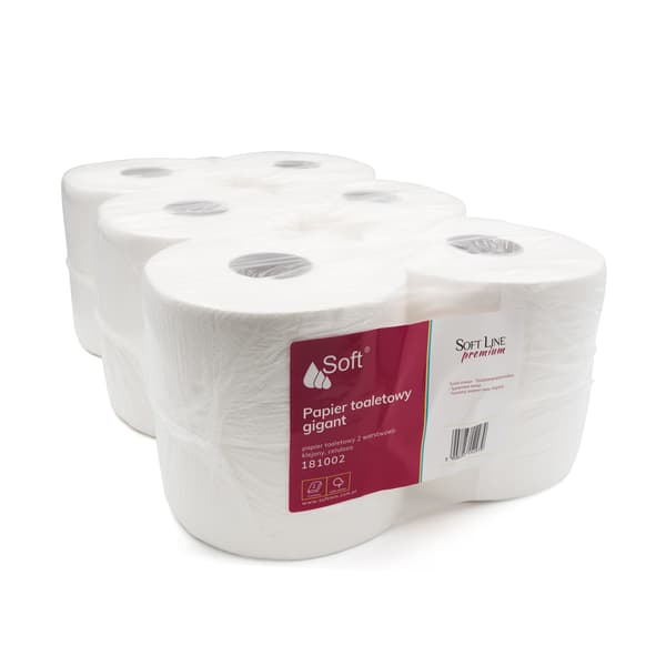 Toiletpapir Soft Premium Line 2w hvid a'12