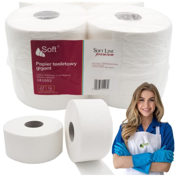 Toiletpapir Soft Premium Line 2w hvid a'12