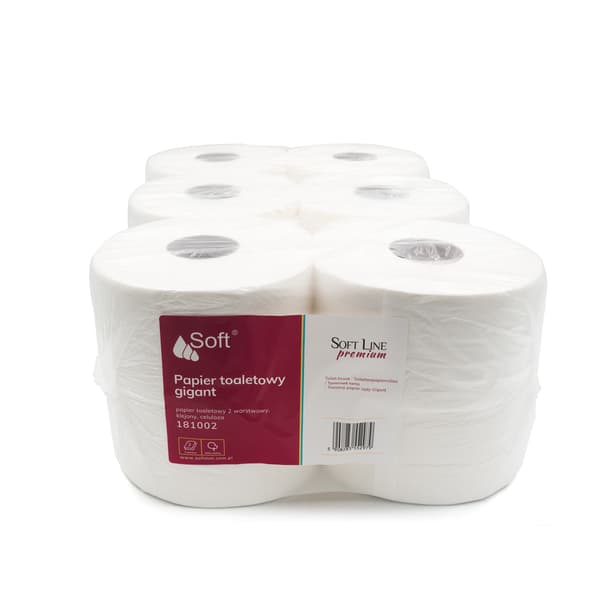 Toiletpapir Soft Premium Line 2w hvid a'12