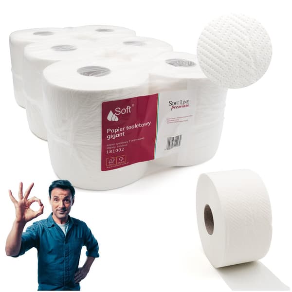 Toiletpapir Soft Premium Line 2w hvid a'12