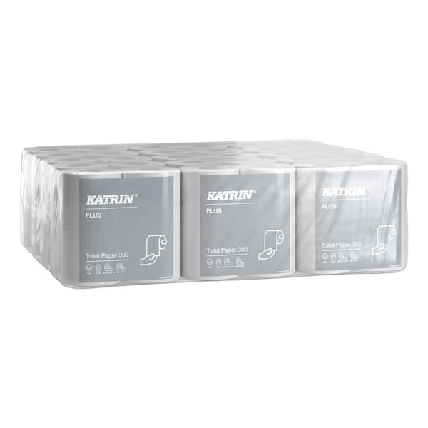 Katrin toalettpapper, 300 ark, 3w, 60 st.