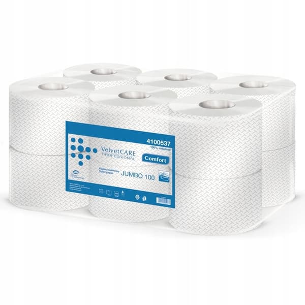 Velvet Care - JUMBO toiletpapir - hvid a'12
