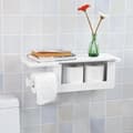 Pikkukuva 8 / 8: SoBuy Kylpyhuone seinähylly Wc-harja ja pidike FRG175-W
