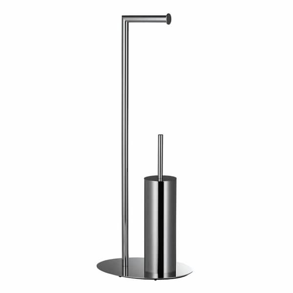 Esbada Classic Toalettrullholder med børste oval fot krom Krom