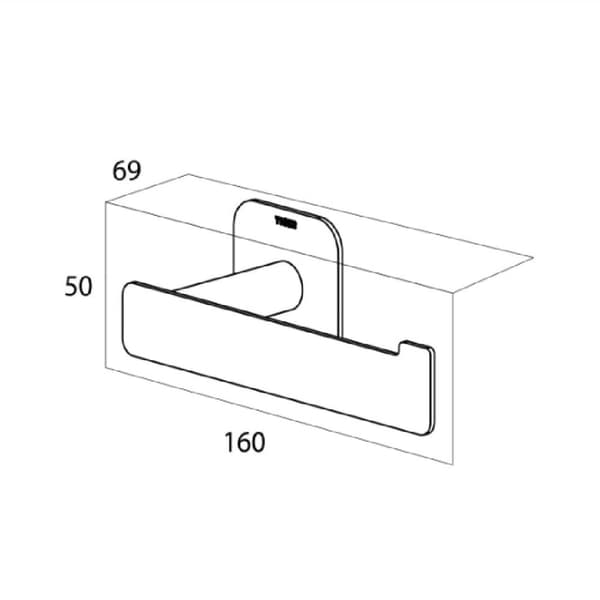 Tiger Colar toalettrullholder L-shape