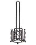 Miniatyrbillede 1 af 5: Toiletpapirholder Sort Distressed Metal 41 cm Badeværelsestilbehør Vintage Retro Design
