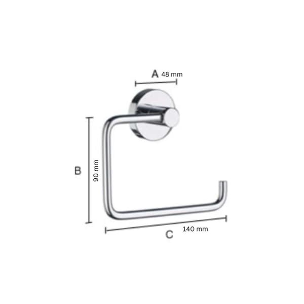 Smedbo Home 341 Toalettrullholder - kan limes