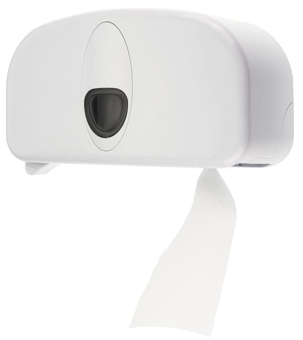 Toiletrulleholder, papirholder, toiletpapir dispenser - PQ20Duo, til 2 standardhjul, plast