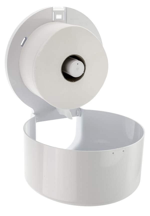 Toiletrulleholder, papirholder, toiletpapir dispenser - PQ20MiniJ, dispenser til store ruller, mini, plast