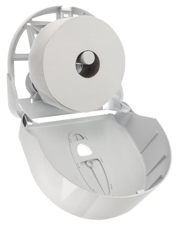 Toiletrulleholder, papirholder, toiletpapir dispenser - PQ20MaxiJ, stor rulle dispenser maxi, plast