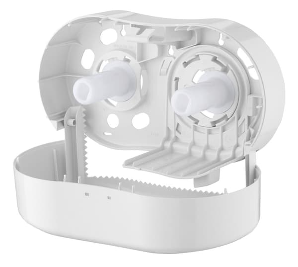 Toiletrulleholder, papirholder, toiletpapir dispenser - PQTMDuo, til 2 ruller, plast