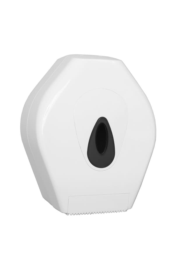 Toiletrulleholder, papirholder, toiletpapir dispenser - PQMiniJ, dispenser til store ruller, mini, plast