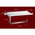 Miniatyrbild 3 av 4: Toalettpappersdispenser - Ej specificerad - Exklusiv design - Väggmonterad - Slitstark legering - 180x90x85mm