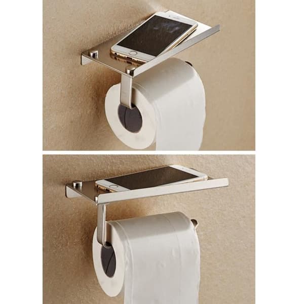 Toalettpappersdispenser - Ej specificerad - Exklusiv design - Väggmonterad - Slitstark legering - 180x90x85mm