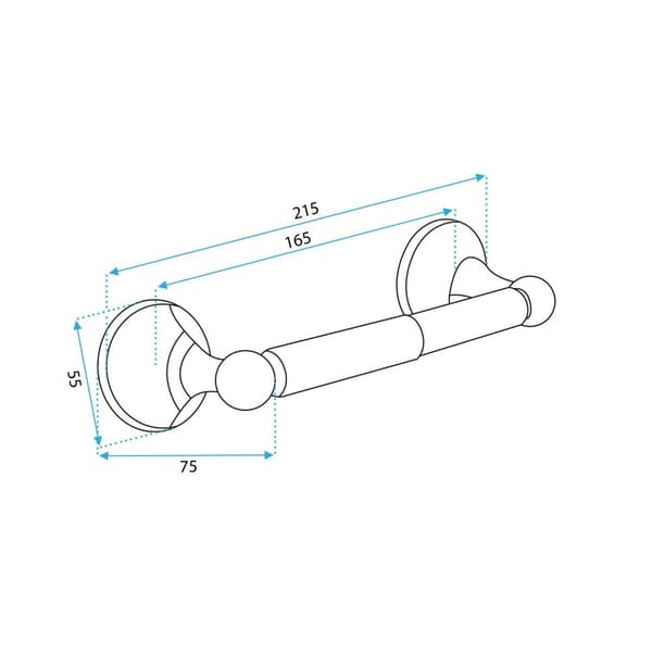 Toiletpapirholder 332869B Antik Bronze