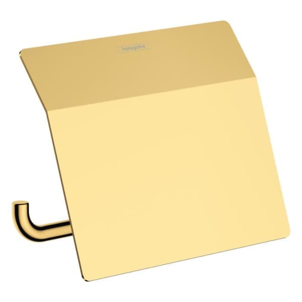 Toalettpappershållare - HANSGROHE - Modell 41753990 - Metallic - Väggmontering - Guldfärg