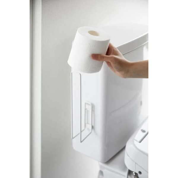 Toalettpappershållare med sugkopp - H25 cm - 12 cm