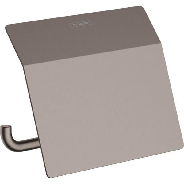 Toalettpappershållare - HANSGROHE - Modell 41753340 - Borstad kromsvart - Metallic - Väggmontering