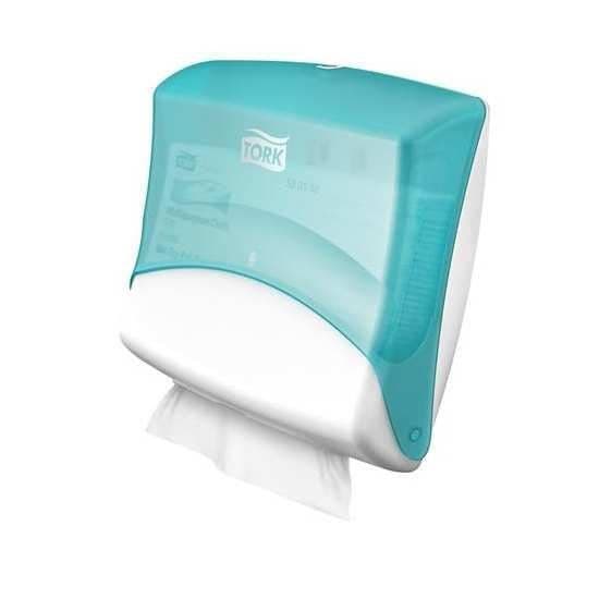 Dispenser TORK vikt tyg - Vit/turkos