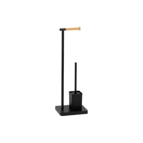 GENERIC - Black Metal Toalettborste Rullhållare Ba72129 Andrea House - Andrea House