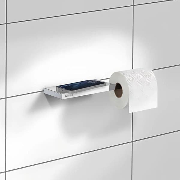 Smedbo Outline 3411 Toalettrullholder med Hylle