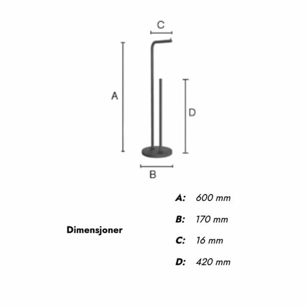 Beslagsboden 1230 Toalettpapirholder