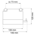 Miniatyrbilde 2 av 2: Habo 1368 Toalettpapirholder med lokk