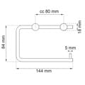 Miniatyrbilde 2 av 4: Habo 1368 Toalettpapirholder
