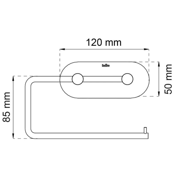 Habo Plain Toalettrullholder Selvklebende