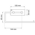 Miniatyrbilde 2 av 2: Habo Angle Toalettrullholder Selvklebende