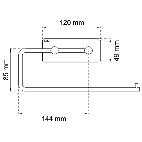 Habo Angle Toalettrullholder Selvklebende