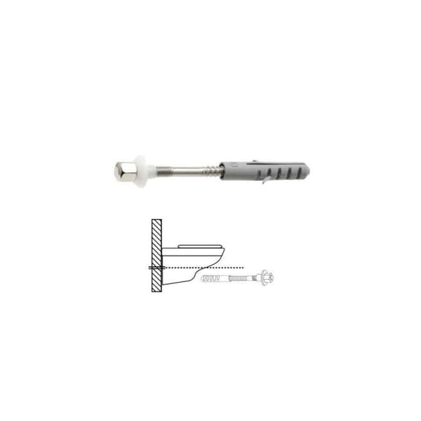 Sanitetssats horisontell WC-fäste 5x70 mm (2 st