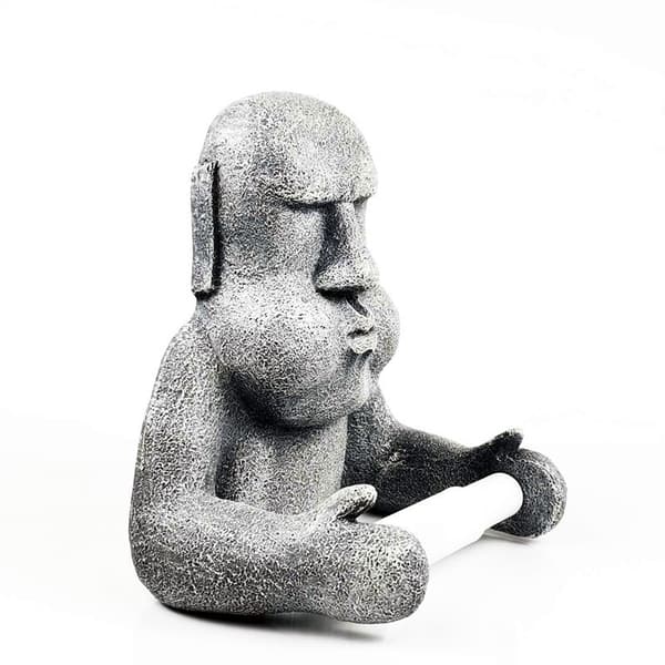 TOALETTPAPPERSHÅLLARE MOAI PÅSKÖARENS GIFGURIFT GÅVA