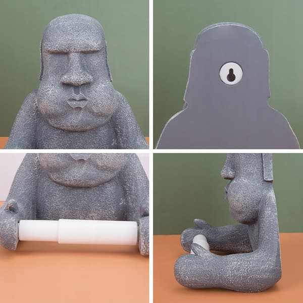 TOALETTPAPPERSHÅLLARE MOAI PÅSKÖARENS GIFGURIFT GÅVA