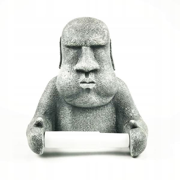 TOALETTPAPPERSHÅLLARE MOAI PÅSKÖARENS GIFGURIFT GÅVA