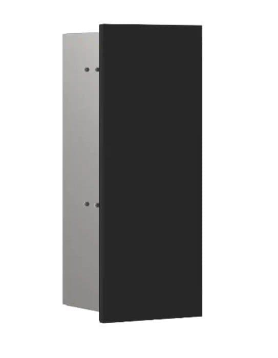 Emco - 975551404 - ASIS Pure Matte Black Infälld toalettborsteset Vänsterstopp, trä, One Size