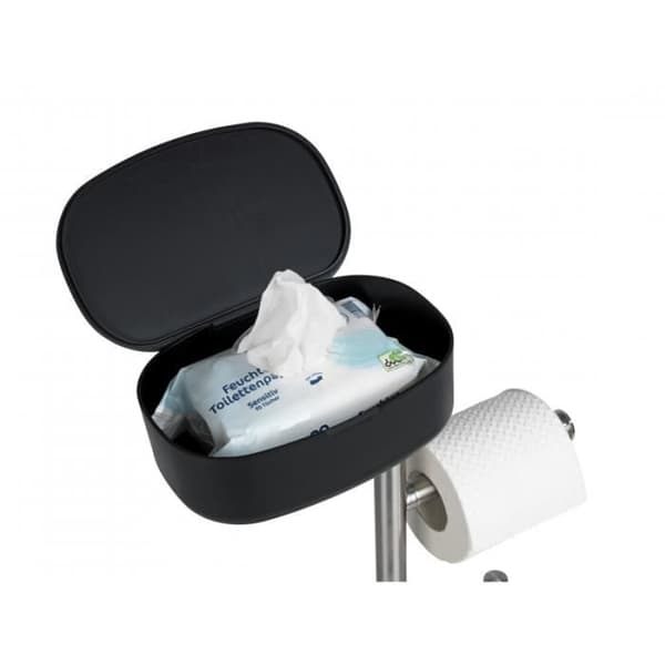 4-i-1 WC-kombination - WENKO - Rivazza - Svart - Rostfritt stål - 17 x 72,5 x 32 cm