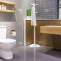 Miniatyrbild 5 av 6: Relaxdays Toalettpapirholder med oppbevaringsplass for mobil &amp; våtservietter, bambus, HLP 12x16x10,3 cm, natur