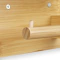 Miniatyrbild 6 av 6: Relaxdays Toalettpapirholder med oppbevaringsplass for mobil &amp; våtservietter, bambus, HLP 12x16x10,3 cm, natur