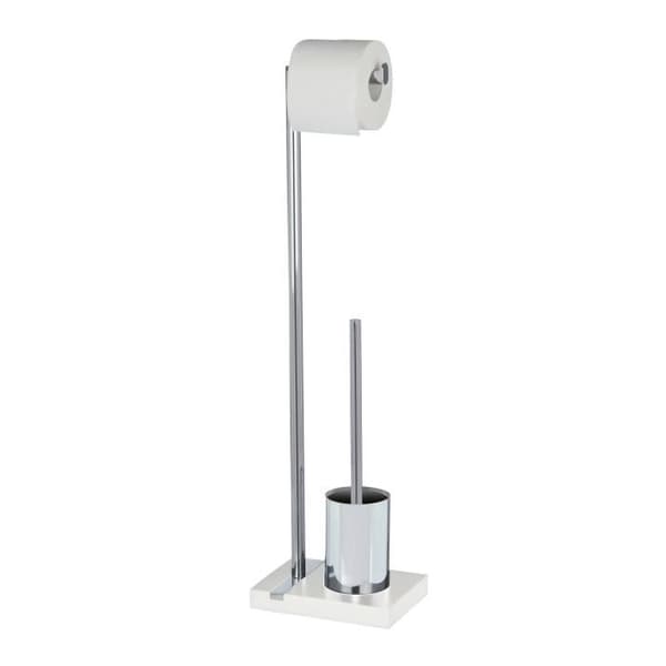 2i1 WC-set - WENKO - Ädelvit - Polyresin - Stål - 20x74x15 cm