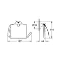 Miniatyrbild 2 av 2: GROHE Toalettpappershållare (med lock) Essentials 40367000 (tysk import)