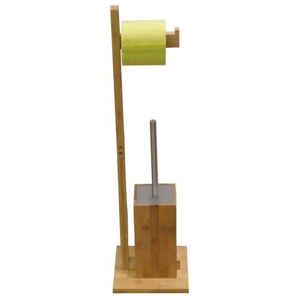 Badrumspappershållare - MSV - Bambu - Trä - 19 x 19 x 70,5 cm