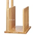 Miniatyrbild 3 av 6: Relaxdays Toalettpappershållare med Bamboo Tidningsställ Tidskriftsrullhållare HxBxD: 81,5 x 30,5 x 21 cm, Natural