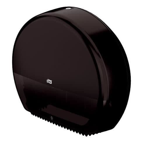 Toalettpappersdispenser - Tork - Maxi-Jumbo - Svart plast - H 36 x L 43,7 x D 13,3 cm - T1