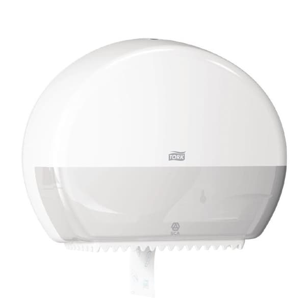 Tork Mini Jumbo toalettpappersdispenser vit